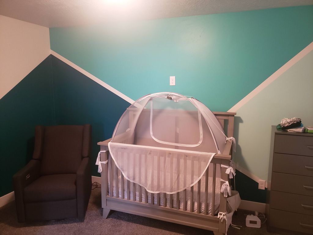Nursery accent angled colors.
