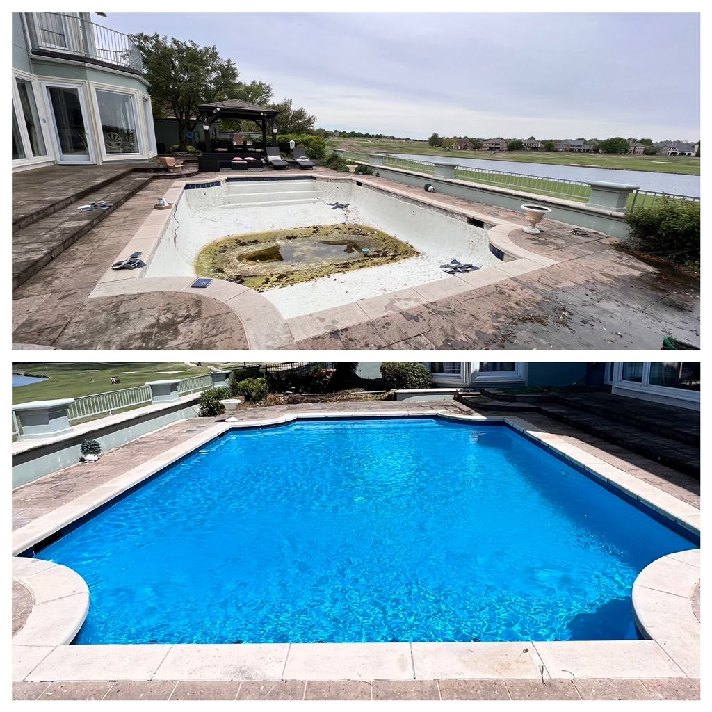 Before and after new plaster 