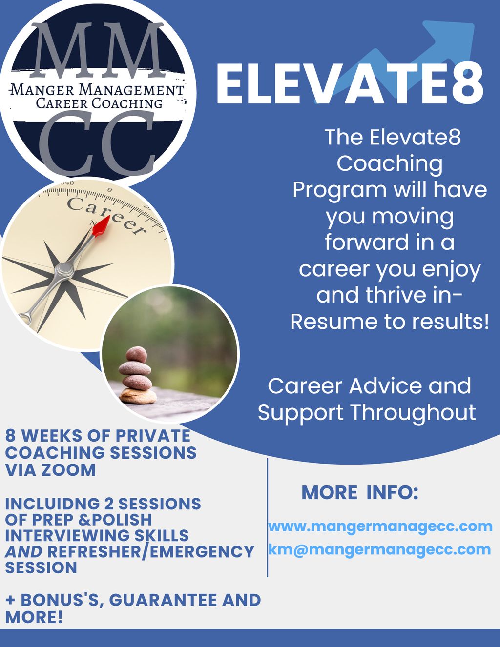 Elevate8 Career Coaching Program and NEW Elevate4 