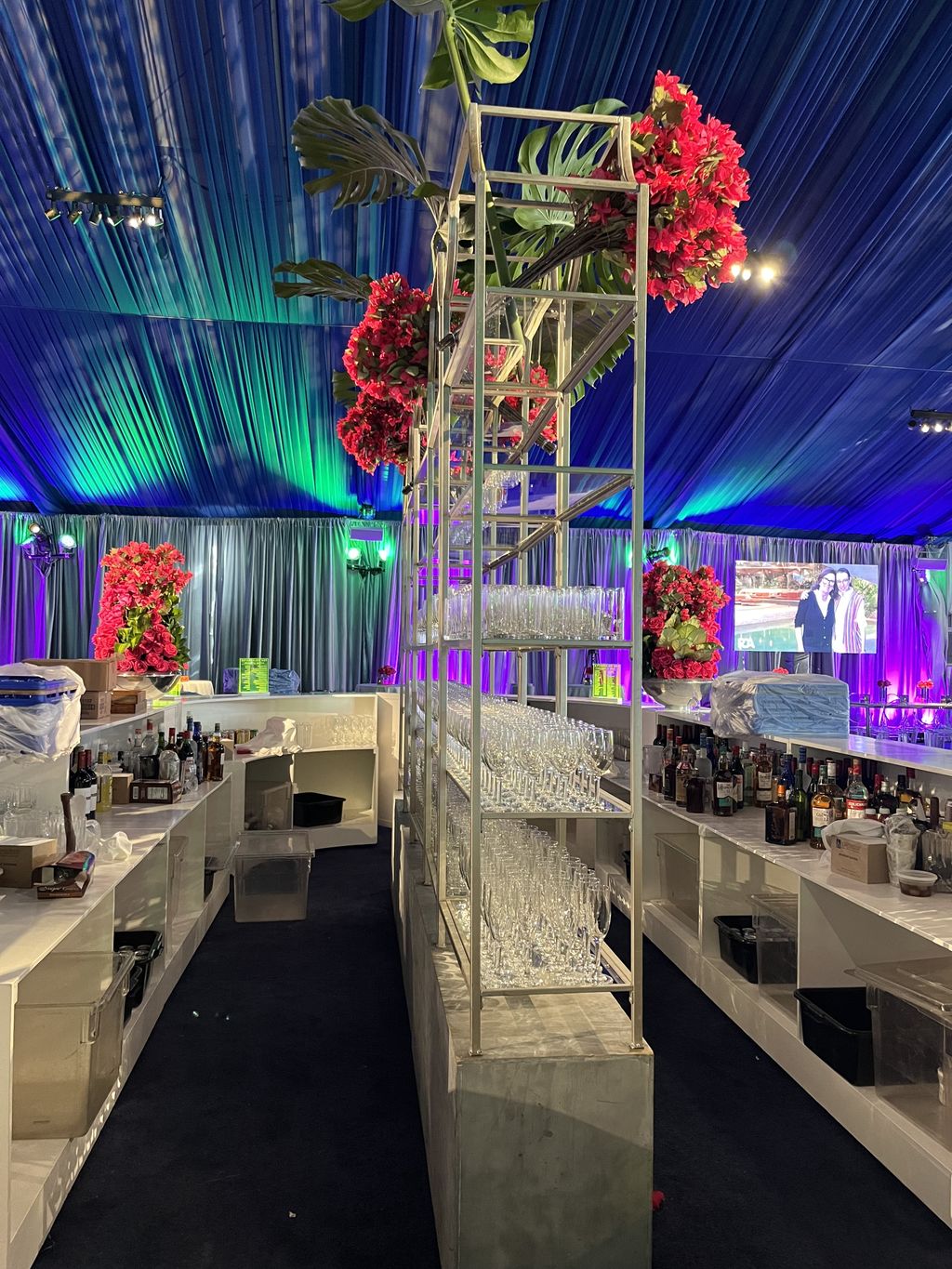 Behind our bar 