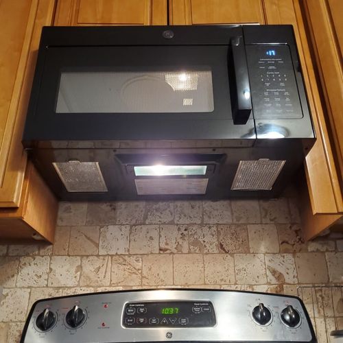 We update our microwave and stove and  We were abl