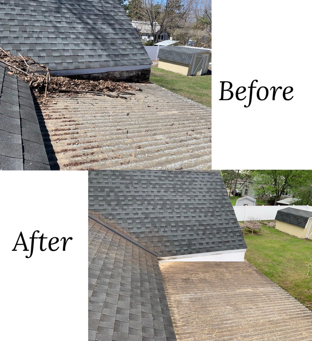 Repairing old, rotten wooden on the roof for new P