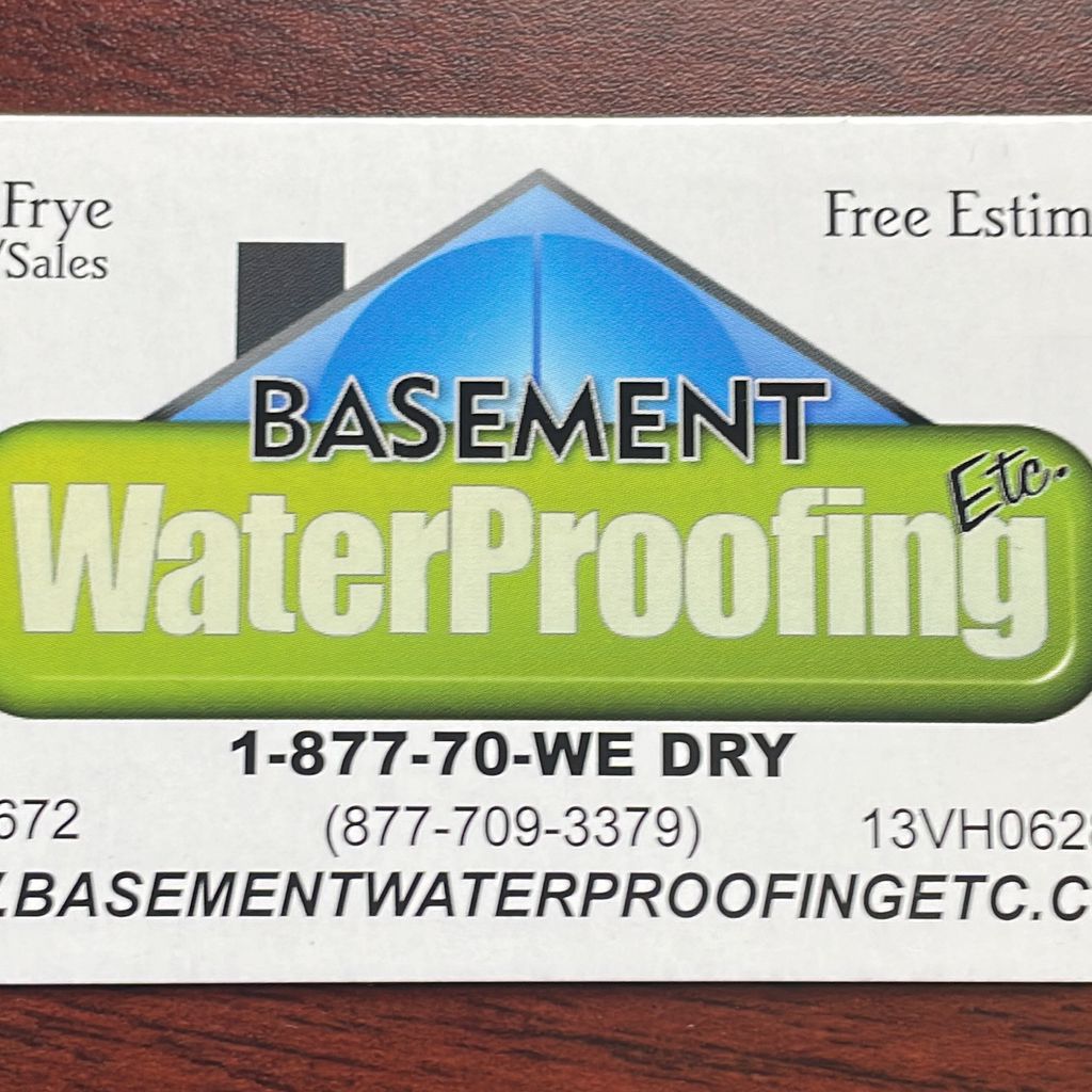 Basement Waterproofing Etc