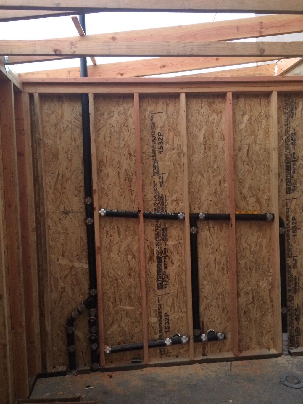 Rough-in dwv piping install 