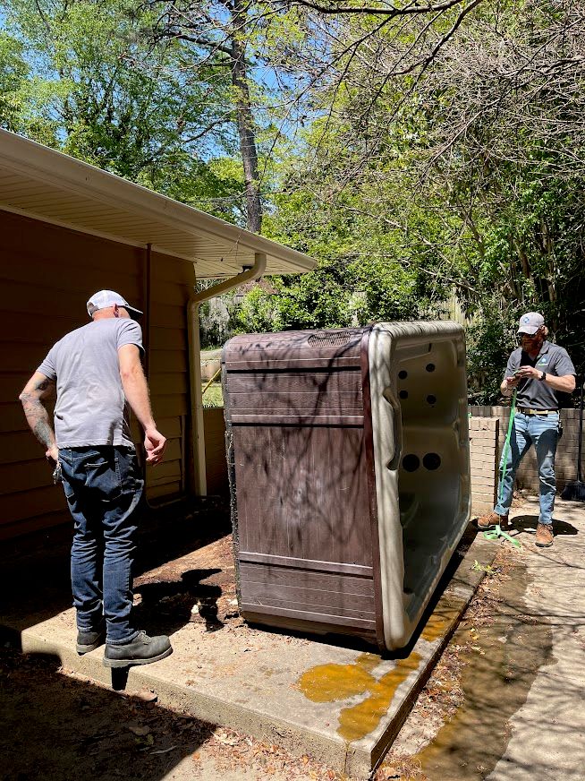 Hot tub removal