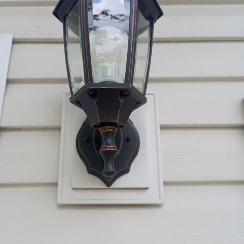 Our porch light was not working properly, and he t