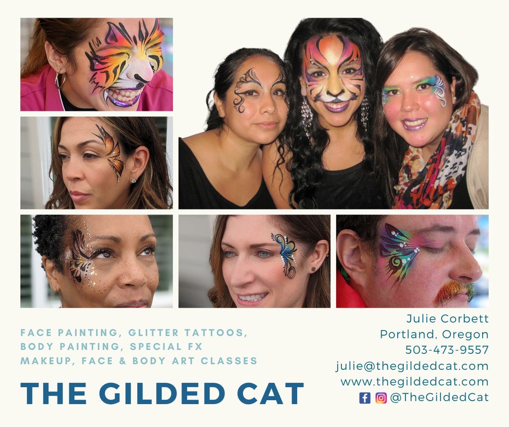 Gorgeous adult face painting - it's fun for all ag