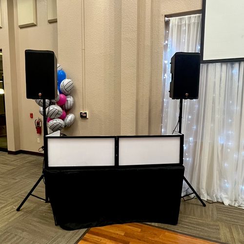 My set up for small to medium size parties, banque