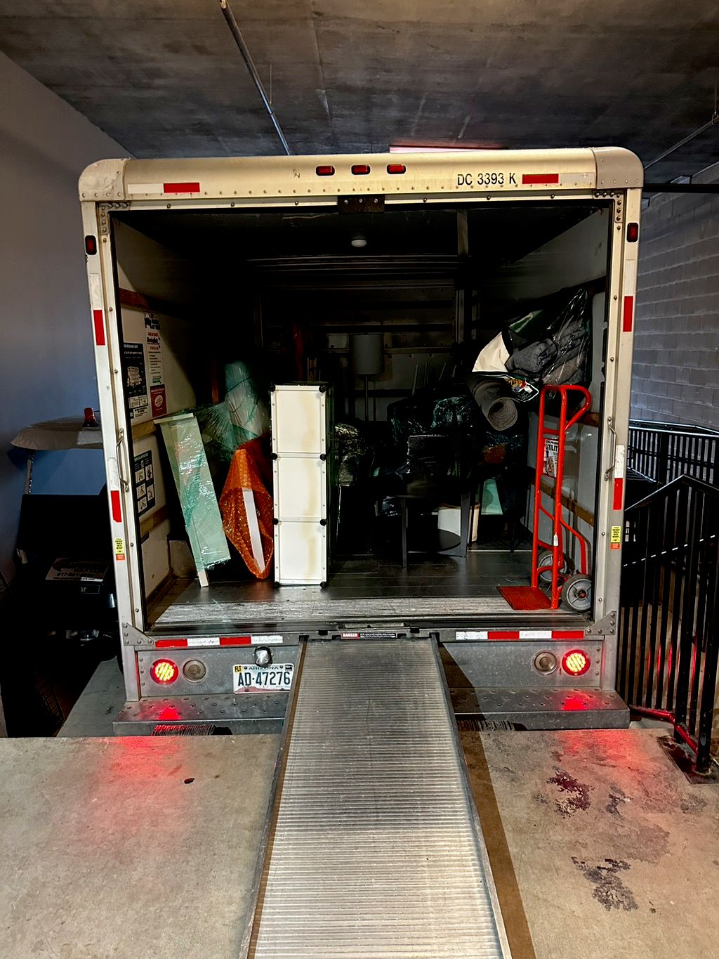 Everything professionally wrapped and safely place