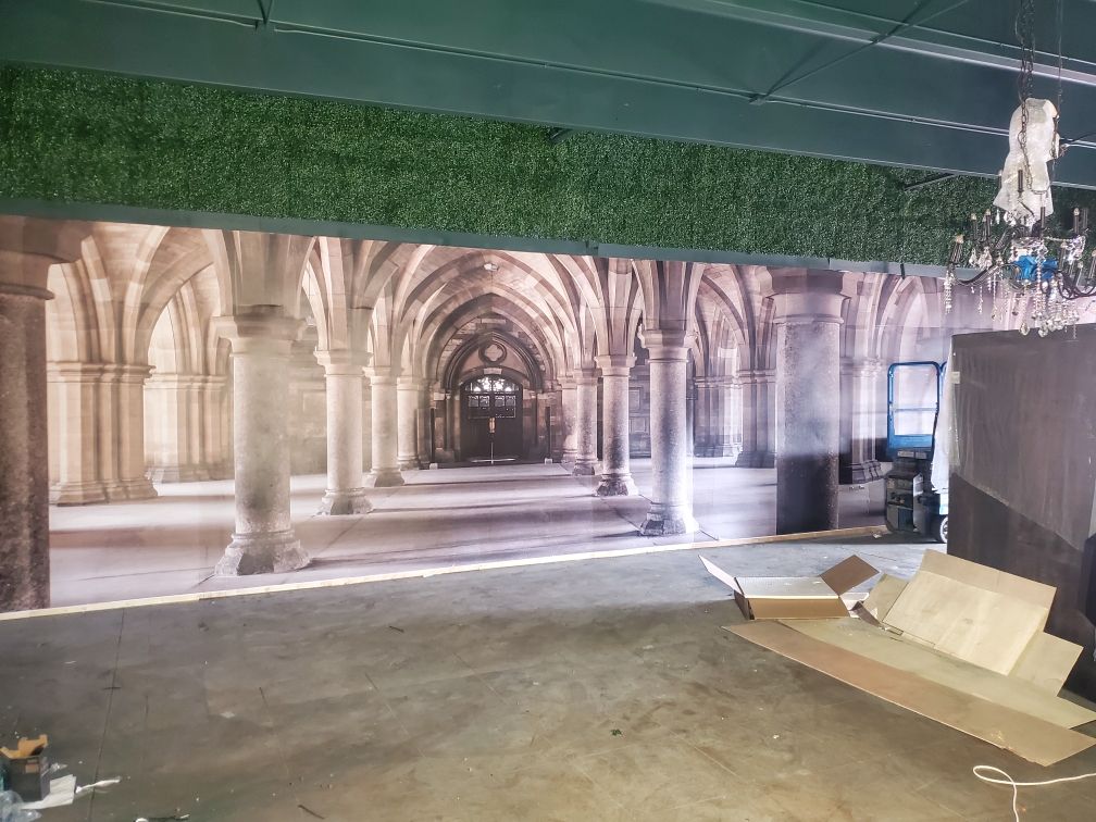 custom made mural 3d 60ft by 14ft