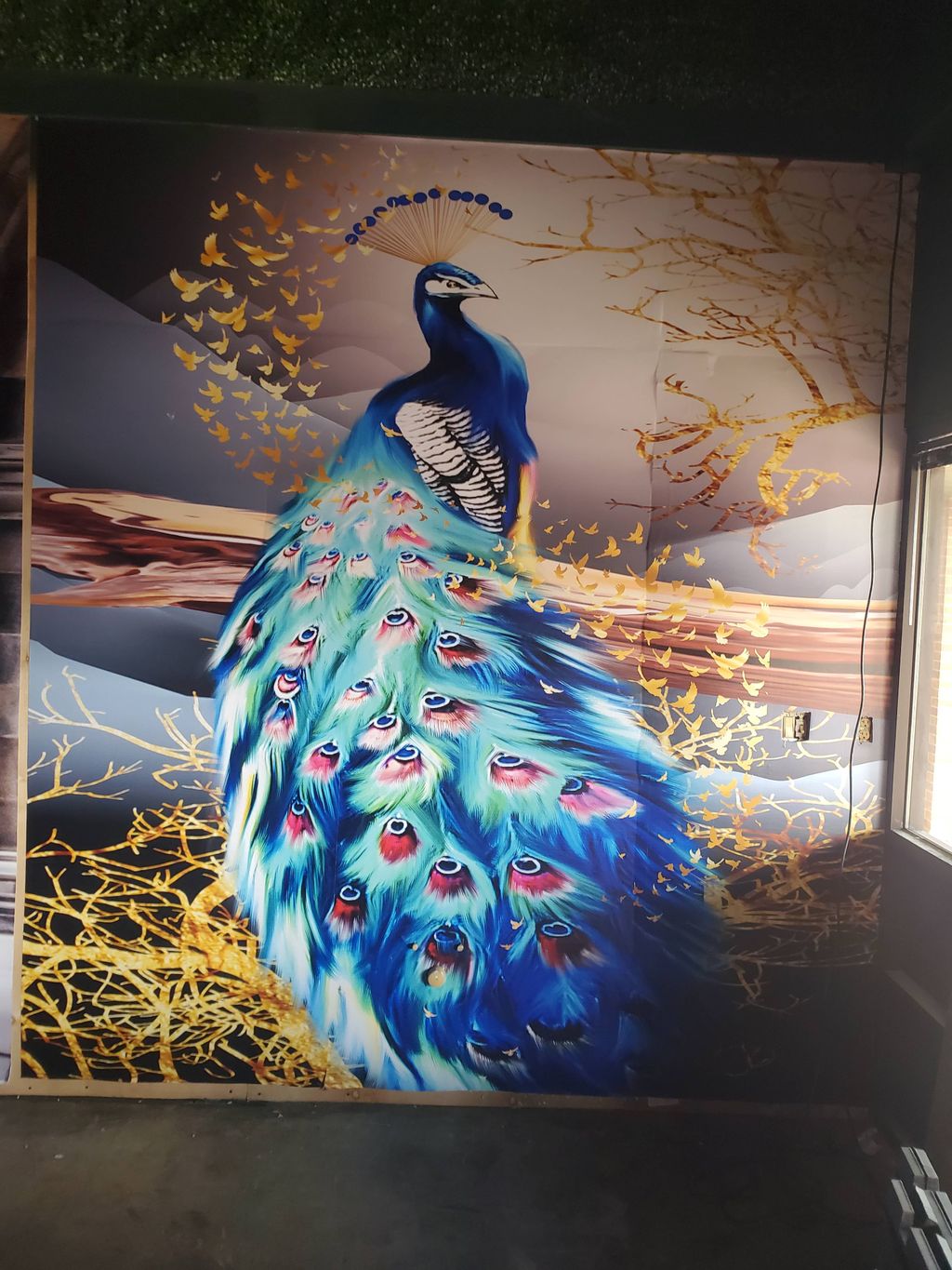 custom design mural 8×14 health spa