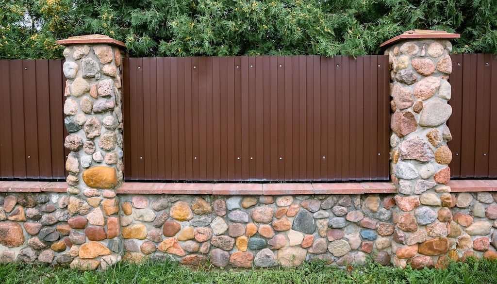 fence in backyard