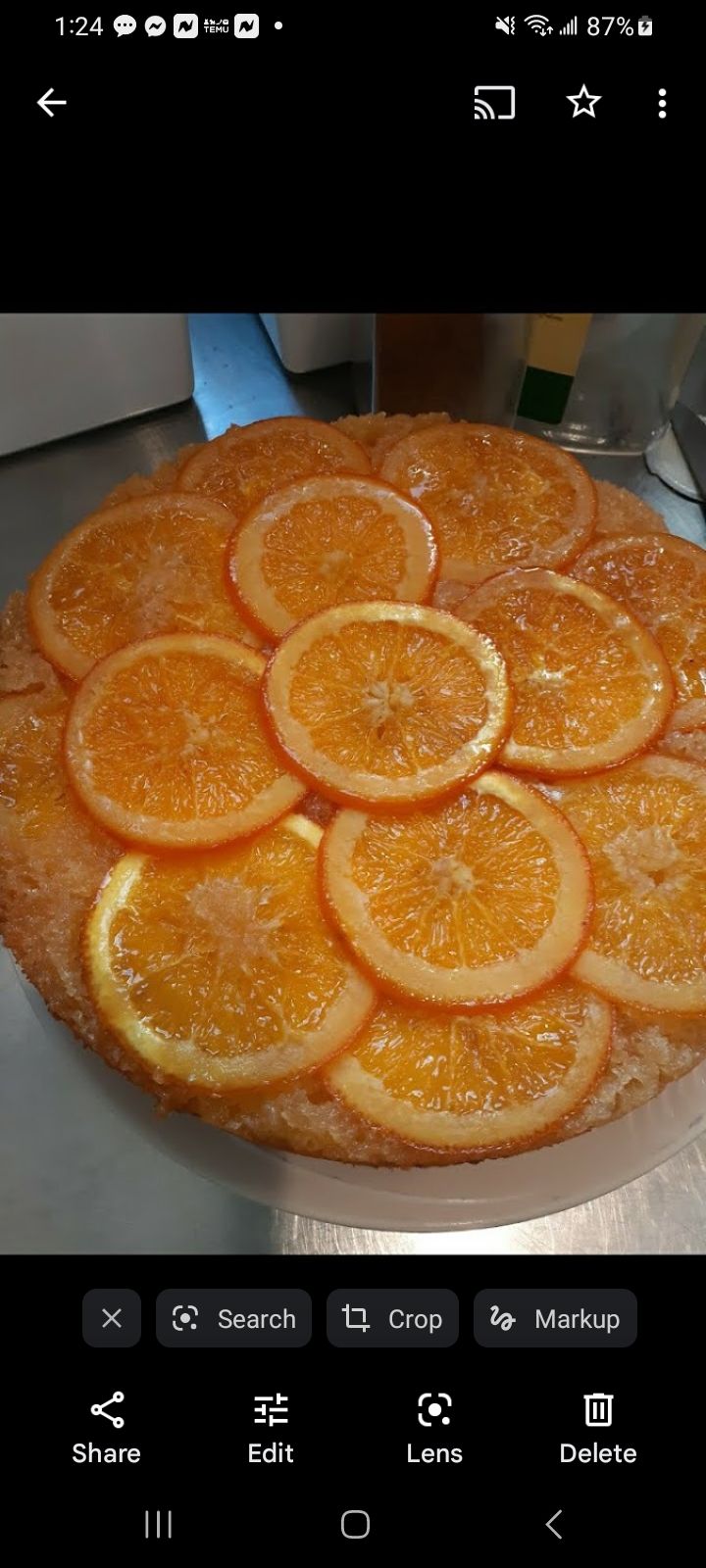 Orange Upside Down Cake