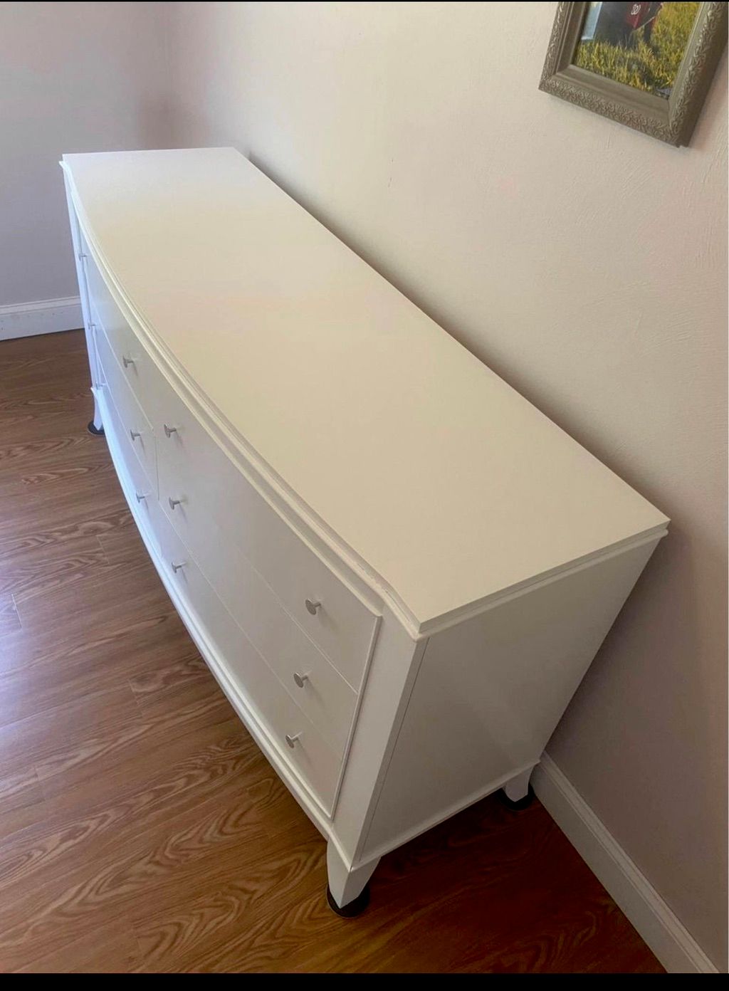 Moved a solid wood dresser up one floor and the ol