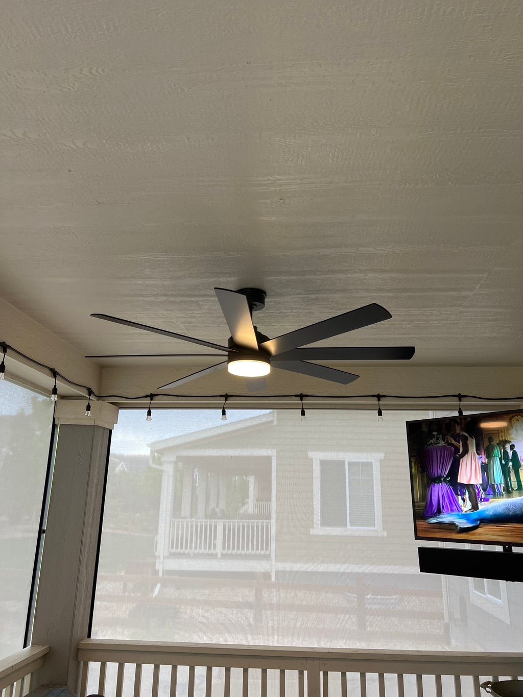 Very happy with deck fan installation!