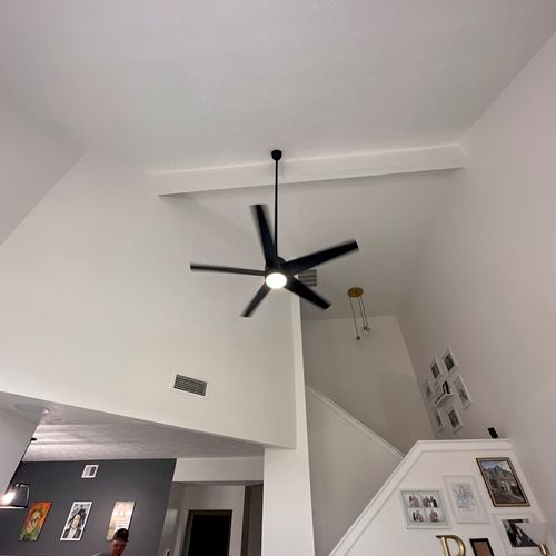 Had our ceiling fan replaced. Great work and would