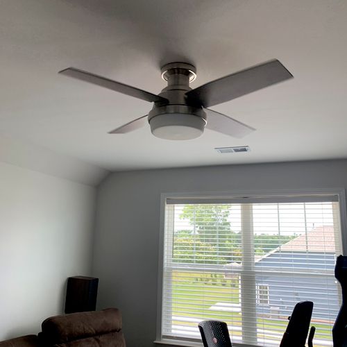 He did a great job installing my ceiling fan. It t