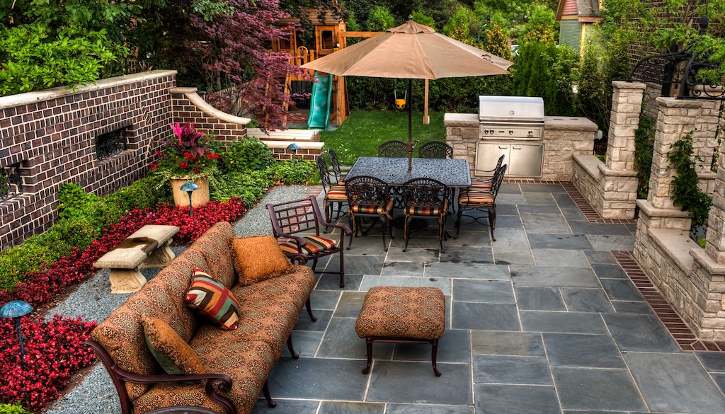 backyard patio landscape design 