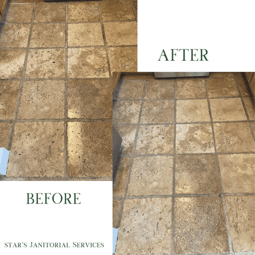 Before and After - Tile and Grout Cleaning 