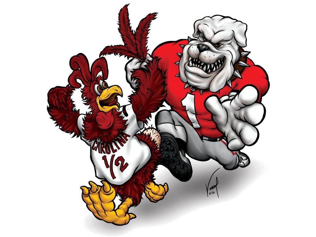 Mascot Illustration don in Procreate on iPad Pro.