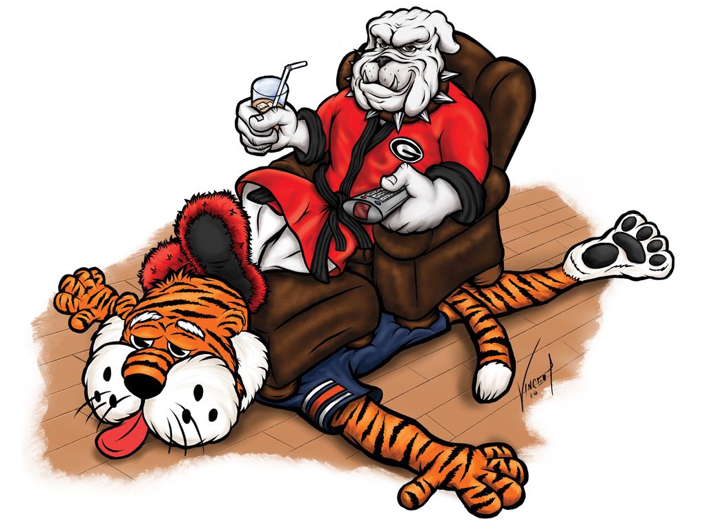 Mascot Illustration don in Procreate on iPad Pro.