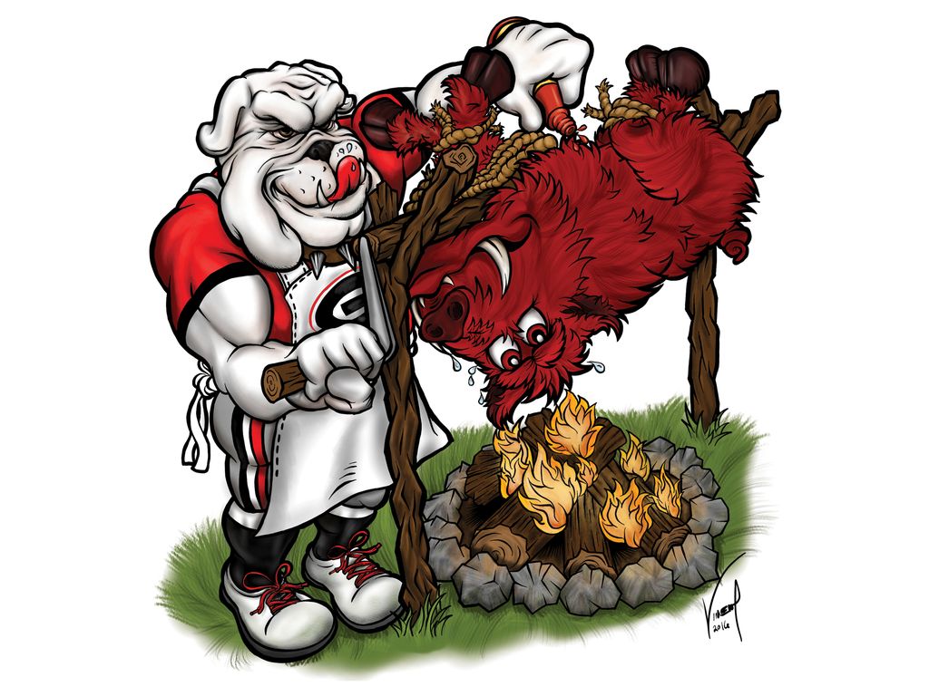 Mascot Illustration don in Procreate on iPad Pro.