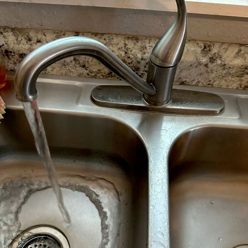 I had a problem with my faucet, the company came t