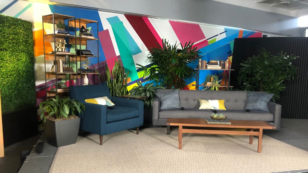 Stage Setup for Fireside Chat with Stars of "Best 