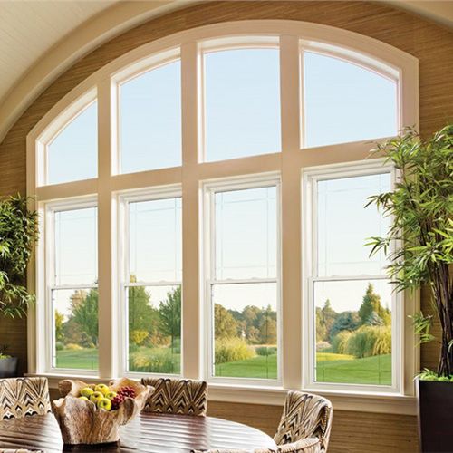 Precision engineered arched windows