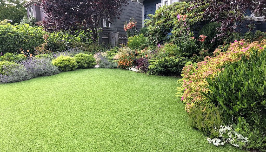 big clean lawn with no debris