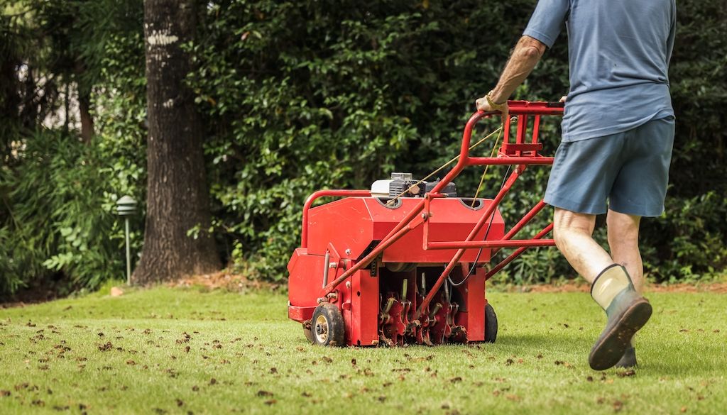 gas powered aerator machine