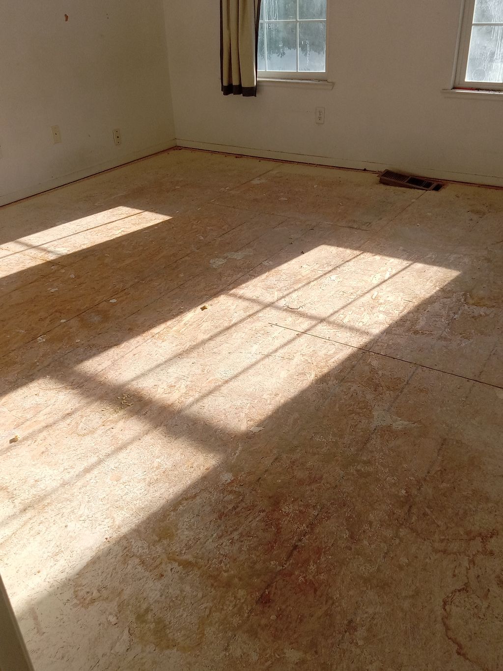 Old flooring removal