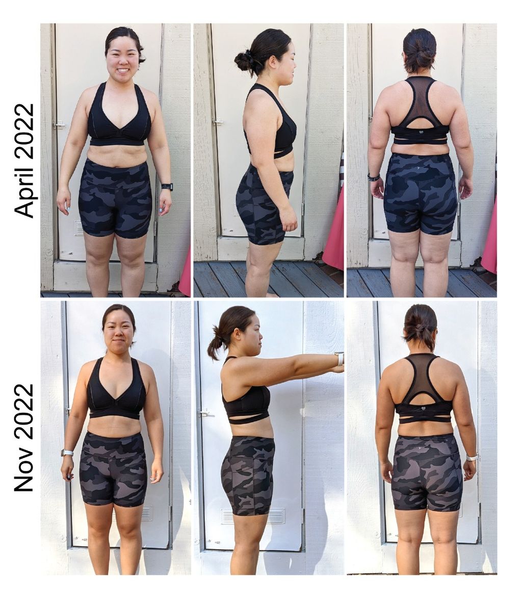 Bre's 6-month progress photos! 