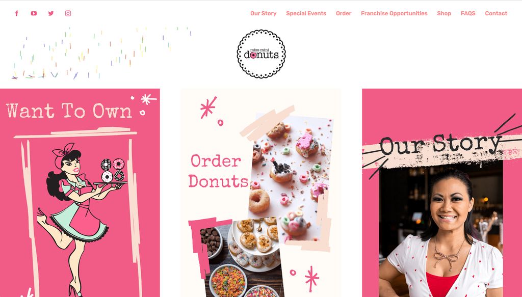 Missminidonuts.com - Custom Website