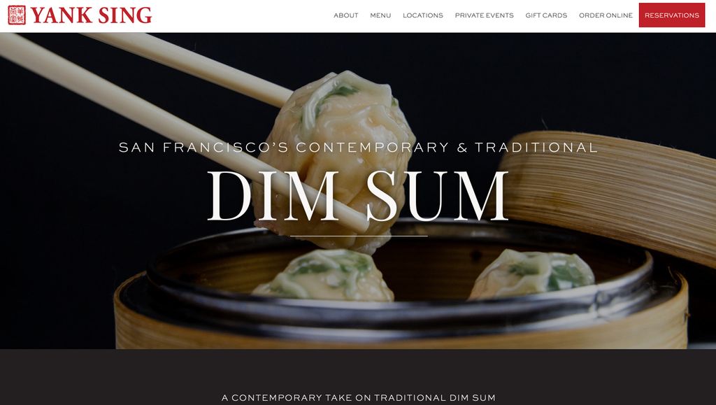 Famous Restaurant Website
