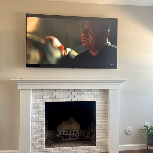 Very happy with my mounted Tv. He did a great job!
