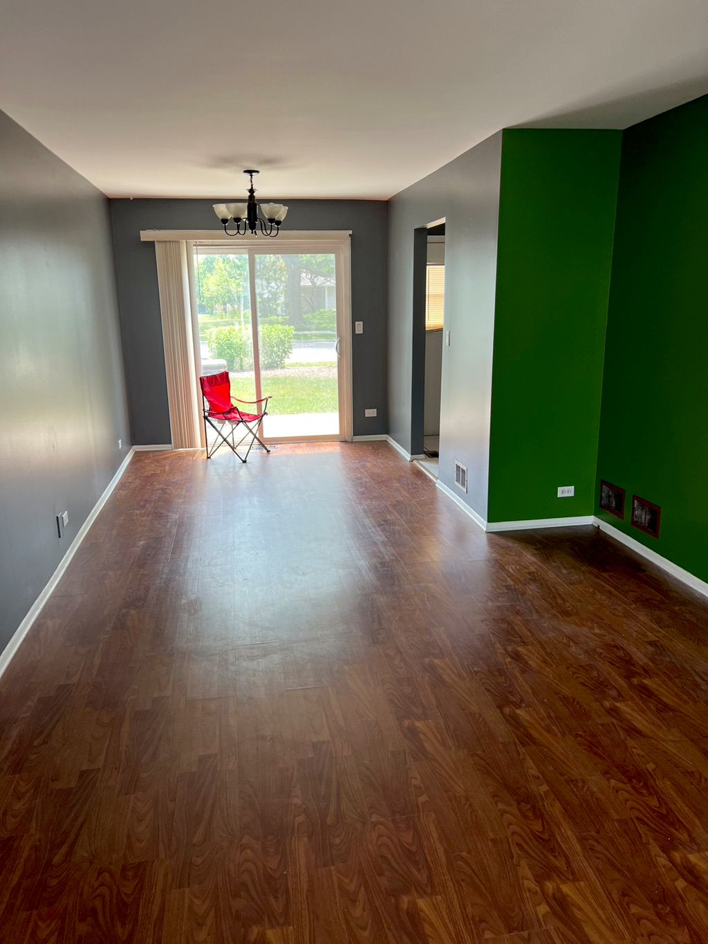 Color change with accent wall