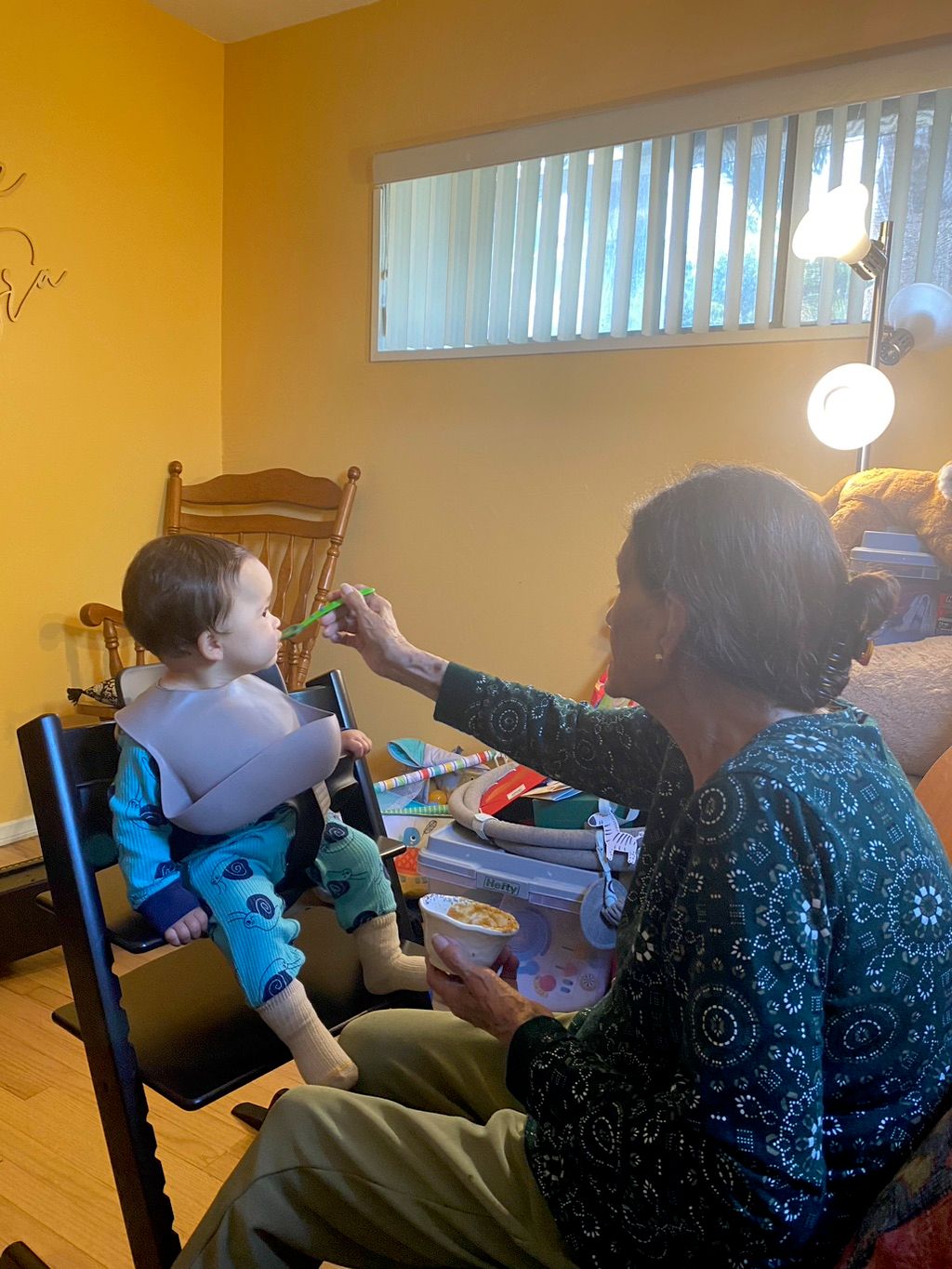 James assembled my sons highchair. He was punctual