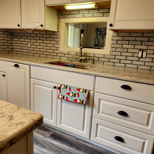 You do awesome work on our  backslash in the kitch