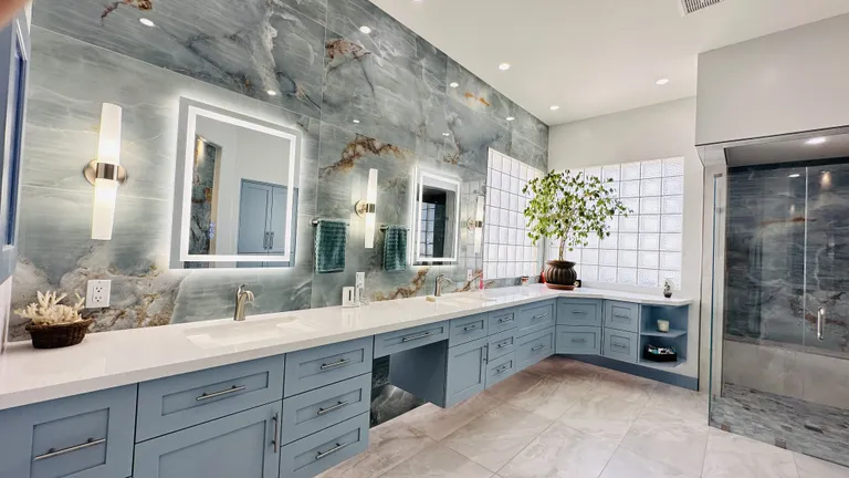 large format bathroom tile