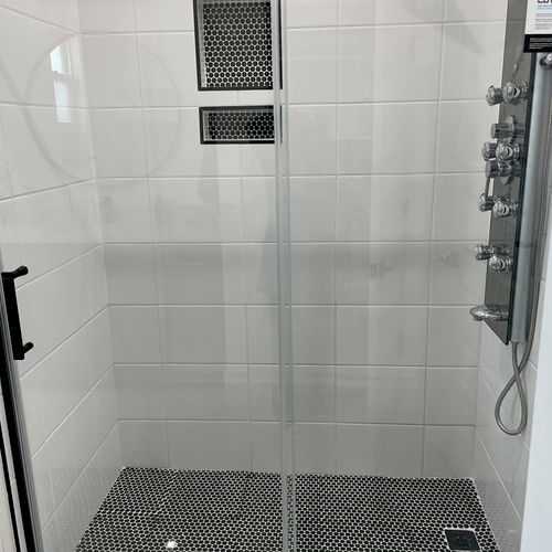 Needed a bathroom remodel - removing the tub and g