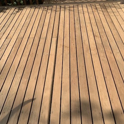 Needed my deck sanded for restaining promptly due 