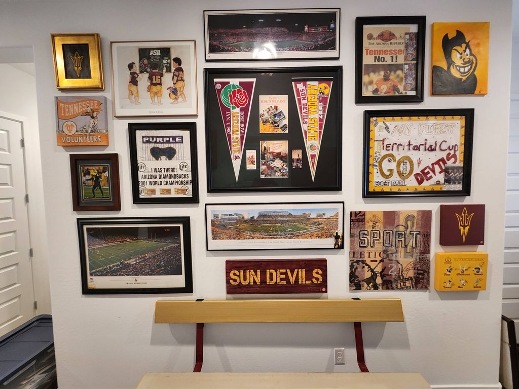 Sports wall that I designed and completed