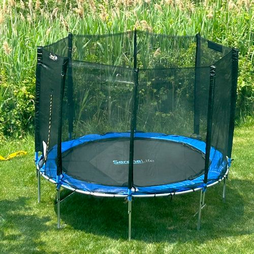 Jeff did a great job setting up the trampoline in 