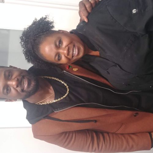 Chef Dena with Actor Lance Gross