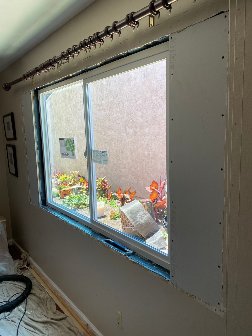 Retrofit window installation. 