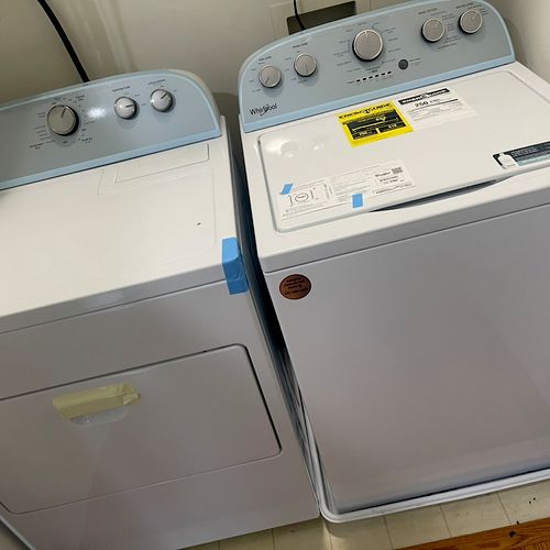 I needed service quickly for a new washer and drye