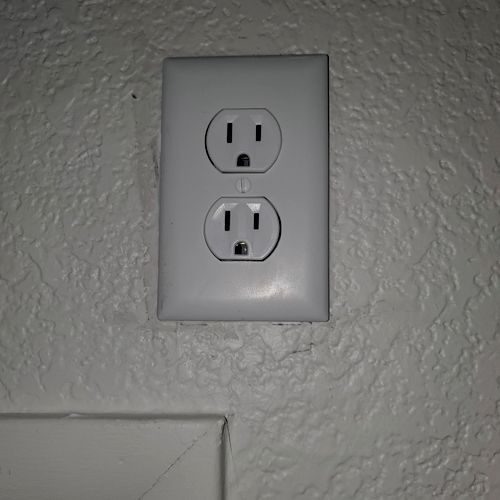 I had an outlet installed for a wall TV. I am happ