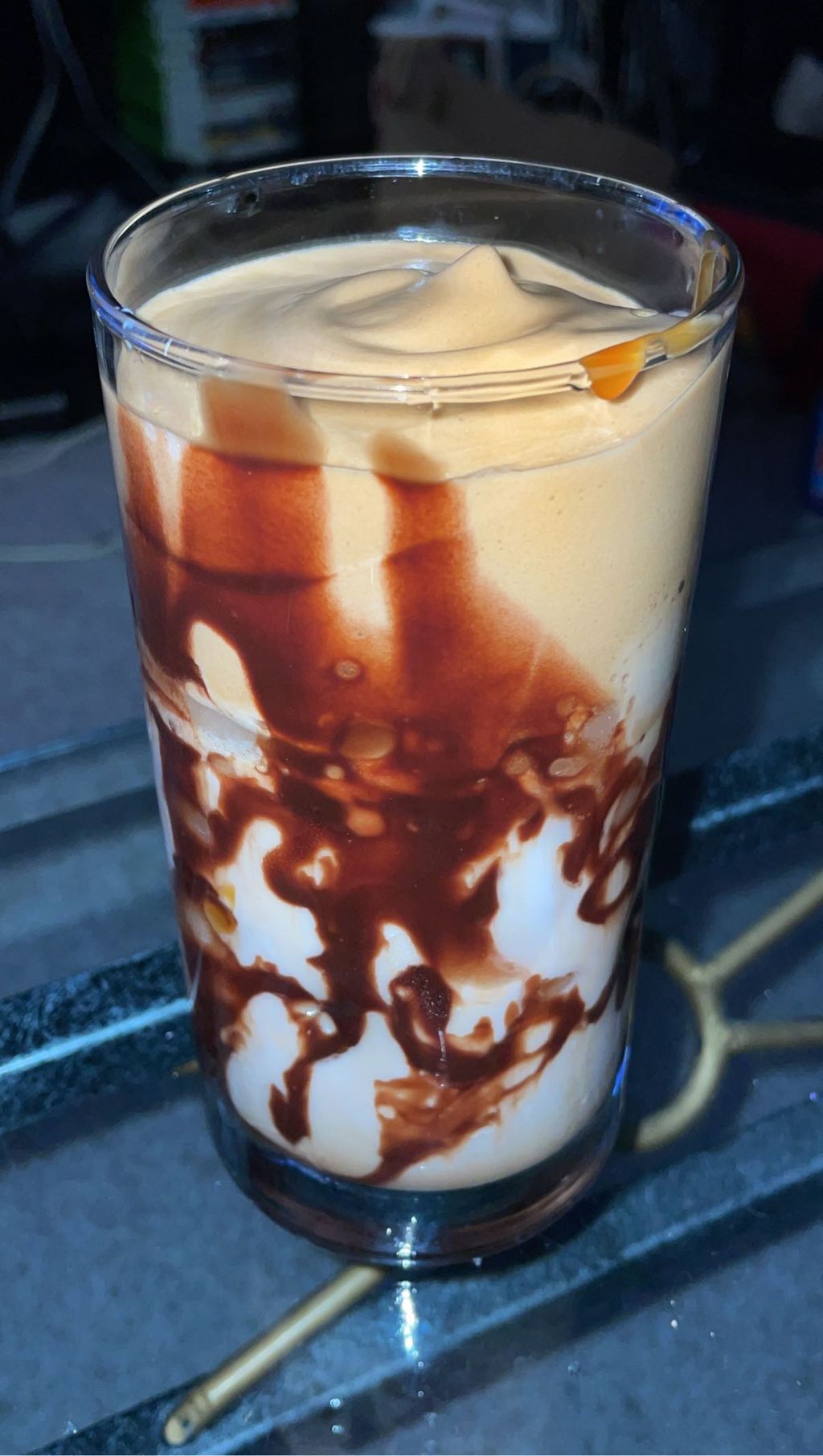 White Russian with whipped coffee