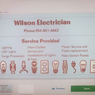 Avatar for Wilson Electrician